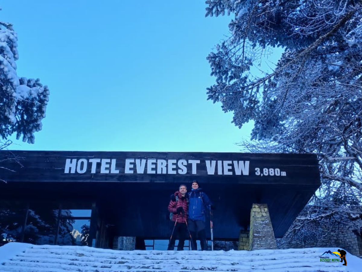 everest view hotel guests from himalayan ecstasy nepal