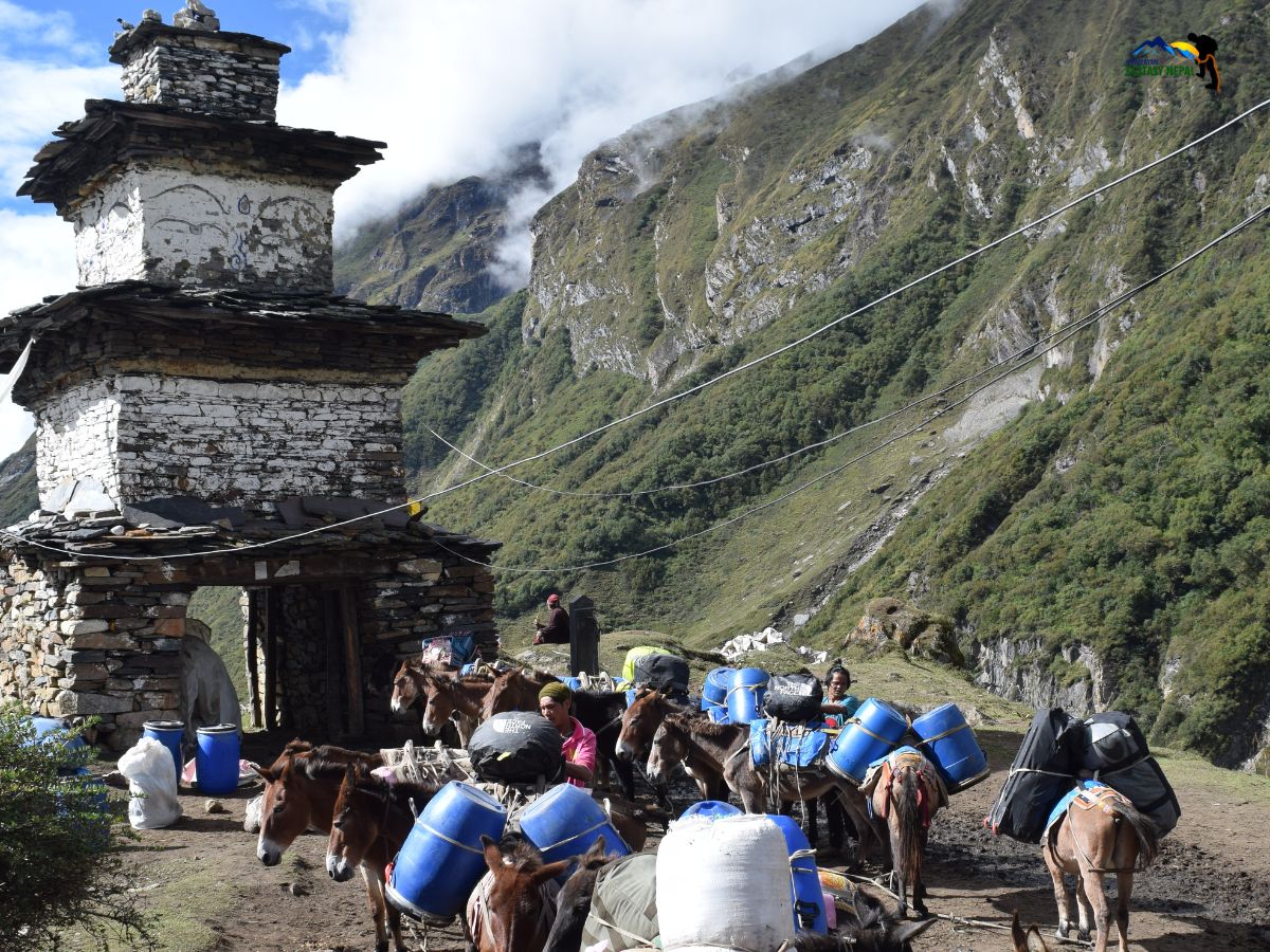 namrung to shyala in manaslu circuit trek
