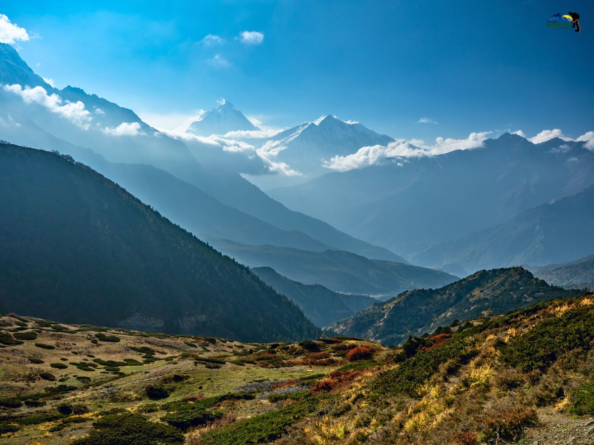 mountain views in annapurna circuit
